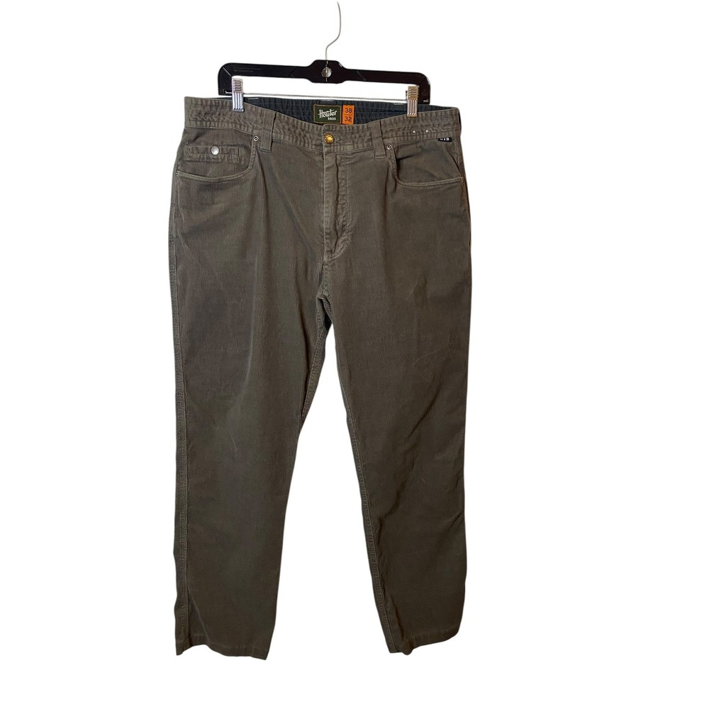 Howler Brothers Mens Brown Corduroy Straight Leg Pants 38x28 Stretch Outdoor